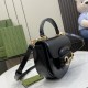 GUCCI Horsebit 1955 Mini Top Handle Bag - Black Leather