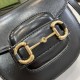 GUCCI Horsebit 1955 Mini Top Handle Bag - Black Leather