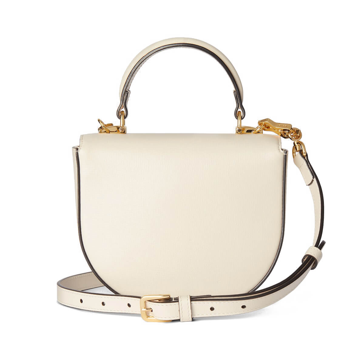 GUCCI Horsebit 1955 Mini Top Handle Bag - White Leather