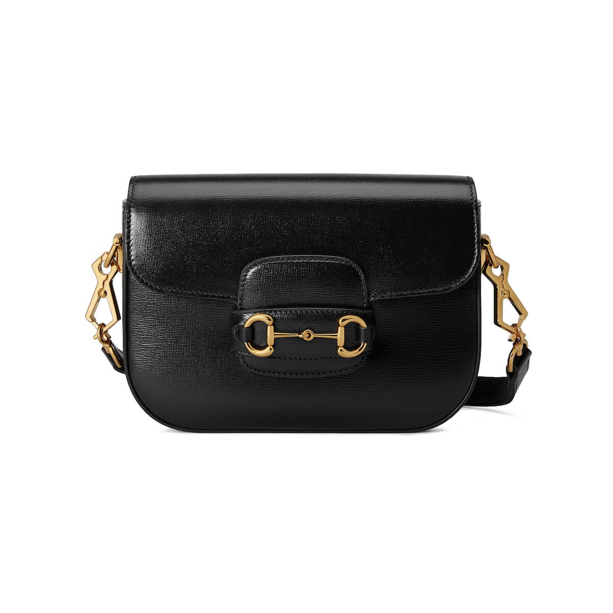 GUCCI Horsebit 1955 Mini Shoulder Bag - Black Leather