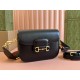 GUCCI Horsebit 1955 Mini Shoulder Bag - Black Leather