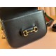 GUCCI Horsebit 1955 Mini Shoulder Bag - Black Leather