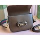 GUCCI Horsebit 1955 Mini Shoulder Bag - Brown Leather