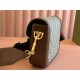 GUCCI Horsebit 1955 Mini Shoulder Bag - Beige Canvas & Brown Leather