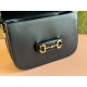 GUCCI Horsebit 1955 Small Shoulder Bag - Black Leather