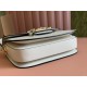 GUCCI Horsebit 1955 Small Shoulder Bag - White Leather