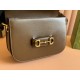 GUCCI Horsebit 1955 Small Shoulder Bag - Brown Leather