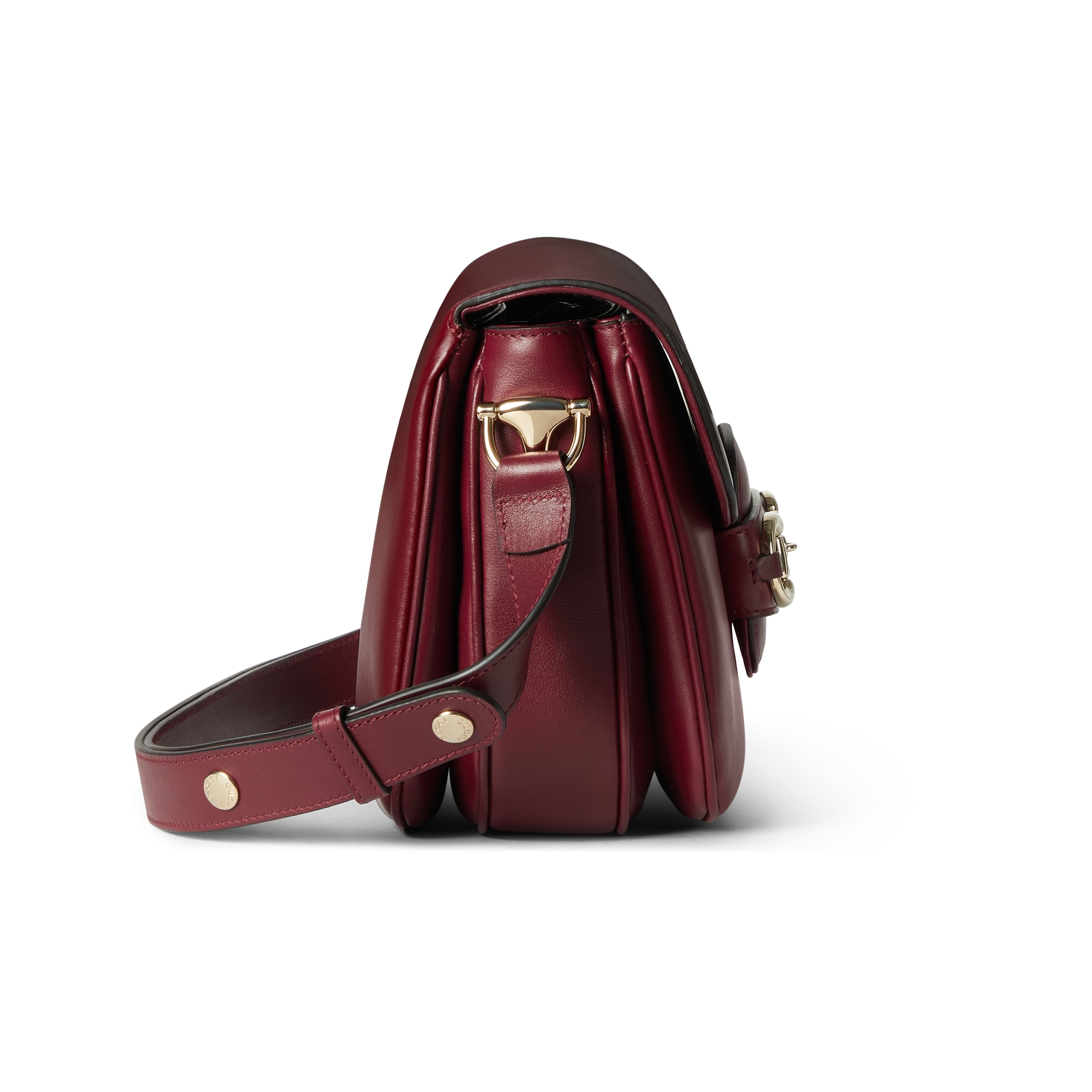 GUCCI Horsebit 1955 Small Shoulder Bag - Red Leather