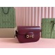 GUCCI Horsebit 1955 Small Shoulder Bag - Red Leather