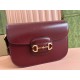 GUCCI Horsebit 1955 Small Shoulder Bag - Red Leather