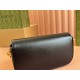 GUCCI Horsebit 1955 Small Top Handle Shoulder Bag - Black Leather