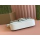 GUCCI Horsebit 1955 Small Top Handle Shoulder Bag - White Leather