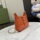 GUCCI Jackie Notte Mini Shoulder Bag in Patent Leather - Orange