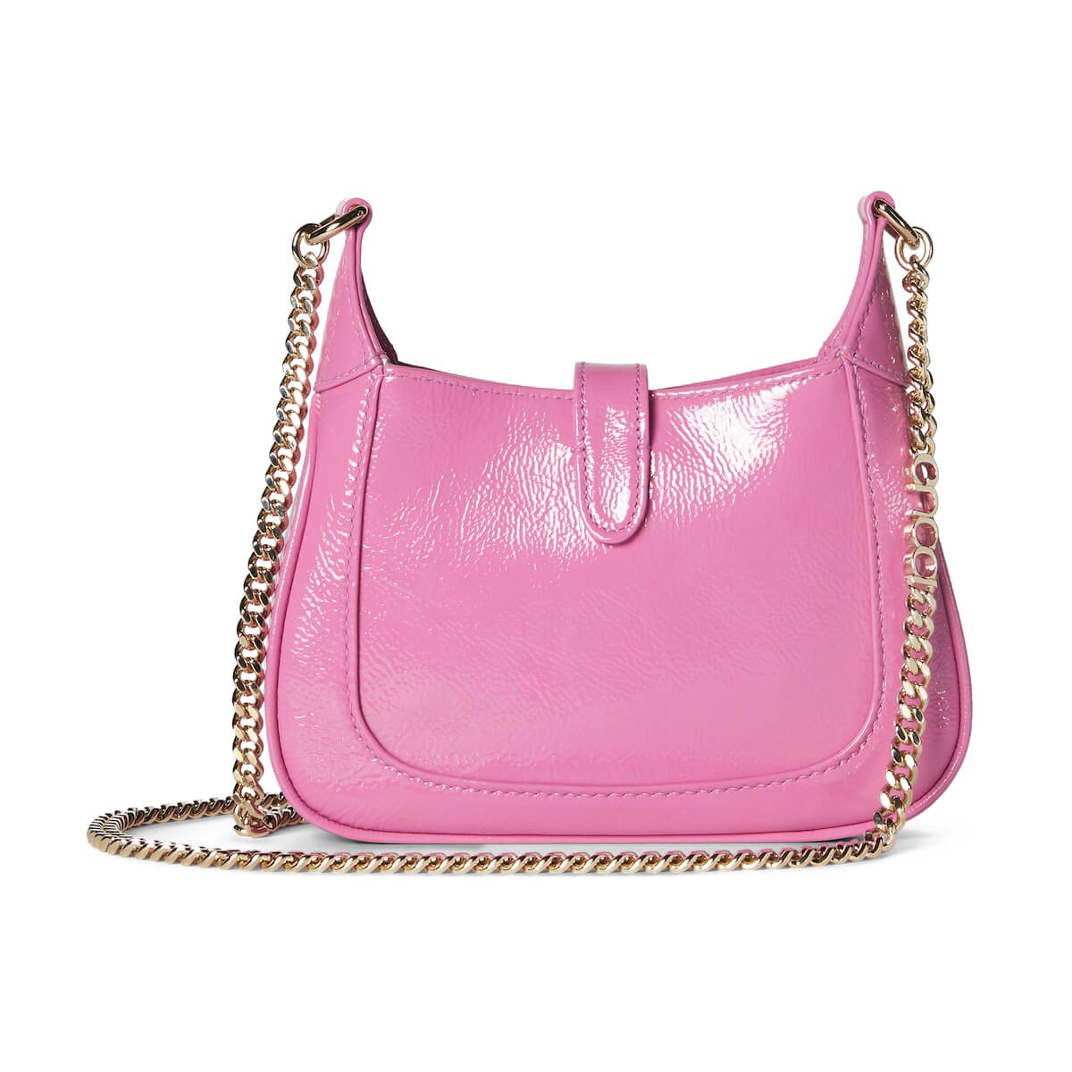 GUCCI Jackie Notte Mini Shoulder Bag in Patent Leather - Pink