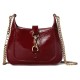 GUCCI Jackie Notte Mini Shoulder Bag in Patent Leather - Red