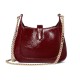 GUCCI Jackie Notte Mini Shoulder Bag in Patent Leather - Red