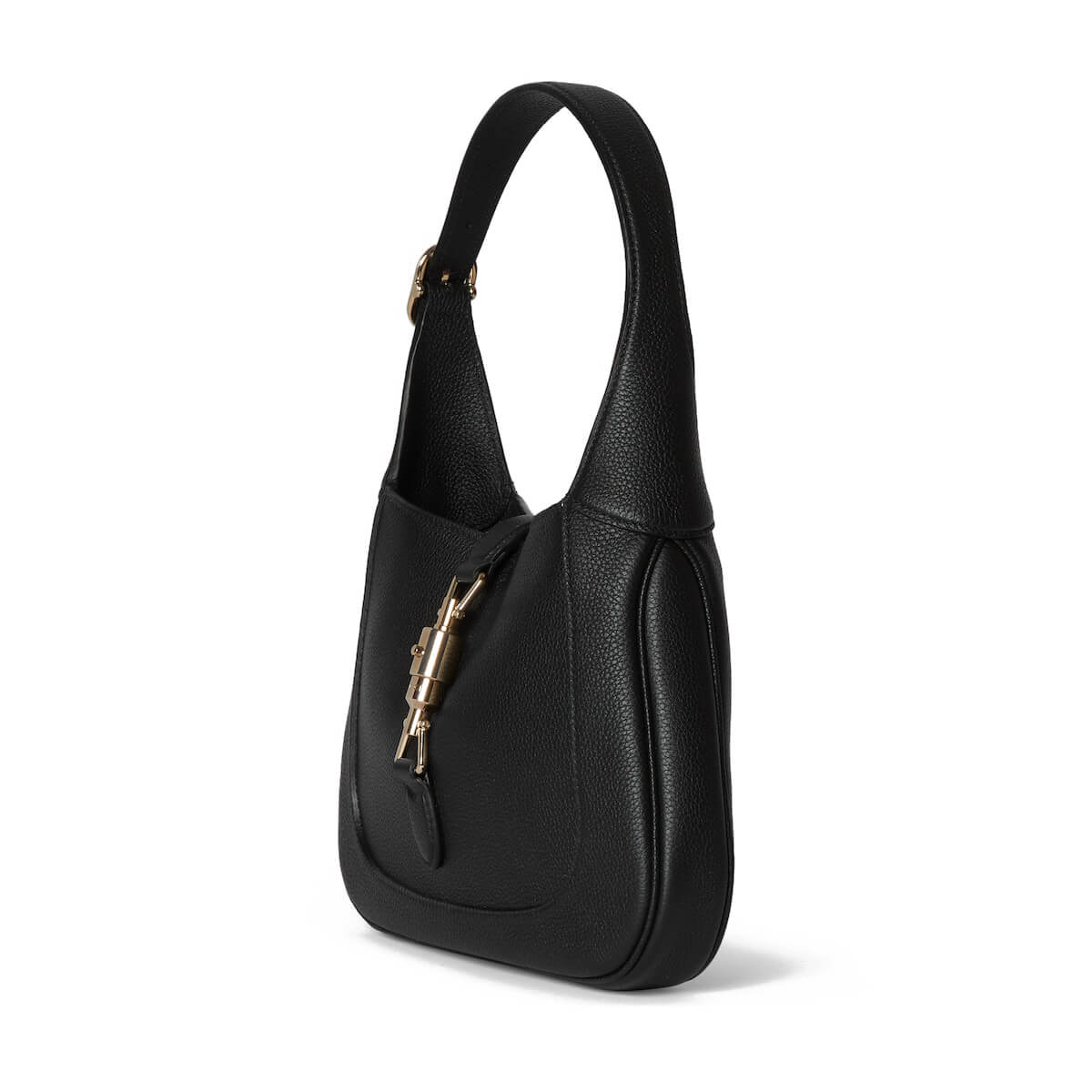 GUCCI Jackie 1961 Small Shoulder Bag in Grain Leather - Black