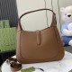 GUCCI Jackie 1961 Medium Shoulder Bag in Grain Leather - Brown