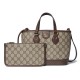 GUCCI Ophidia Mini Tote Bag - Beige and Ebony GG Supreme