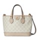 GUCCI Ophidia Mini Tote Bag - Beige and White GG Supreme