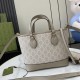 GUCCI Ophidia Mini Tote Bag - Beige and White GG Supreme