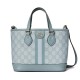 GUCCI Ophidia Mini Tote Bag - Dusty Blue GG Supreme