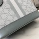 GUCCI Ophidia Mini Tote Bag - Dusty Blue GG Supreme