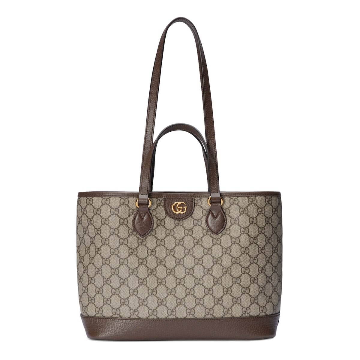 GUCCI Ophidia Small Tote Bag - Beige and Ebony GG Supreme