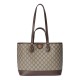 GUCCI Ophidia Small Tote Bag - Beige and Ebony GG Supreme