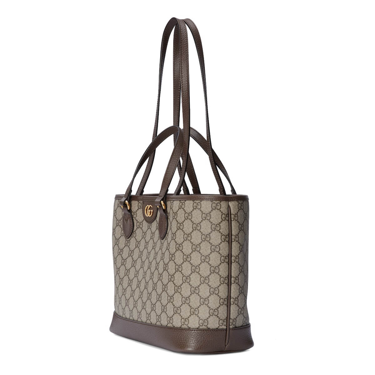 GUCCI Ophidia Small Tote Bag - Beige and Ebony GG Supreme