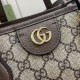 GUCCI Ophidia Small Tote Bag - Beige and Ebony GG Supreme