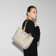 GUCCI Ophidia Small Tote Bag - Beige and White GG Supreme