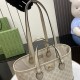 GUCCI Ophidia Small Tote Bag - Beige and White GG Supreme