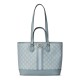 GUCCI Ophidia Small Tote Bag - Dusty Blue GG Supreme