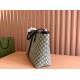 GUCCI Ophidia Medium Tote Bag - Beige and Blue GG Supreme