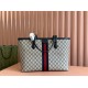 GUCCI Ophidia Medium Tote Bag - Beige and Blue GG Supreme