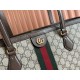 GUCCI Ophidia Medium Tote Bag - Beige and Ebony GG Supreme