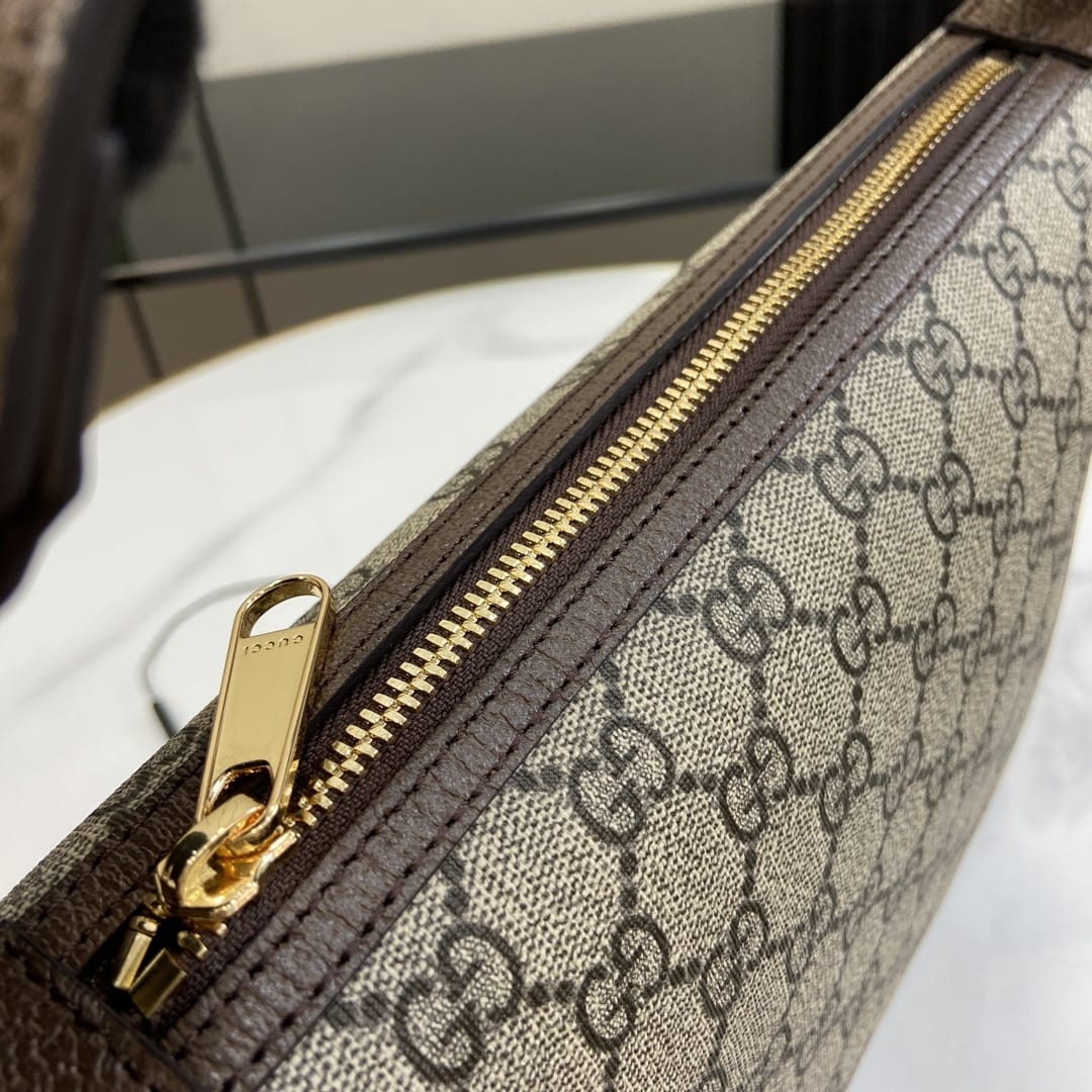 GUCCI Ophidia Super Mini Shoulder Bag - Beige and Ebony GG Supreme