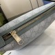 GUCCI Ophidia Super Mini Shoulder Bag - Dusty Blue GG Supreme