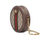 GUCCI Ophidia GG Supreme Mini Round Shoulder Bag