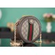 GUCCI Ophidia GG Supreme Mini Round Shoulder Bag