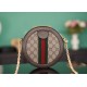 GUCCI Ophidia GG Supreme Mini Round Shoulder Bag