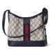 GUCCI Ophidia Small Shoulder Bag - Beige and Blue GG Supreme