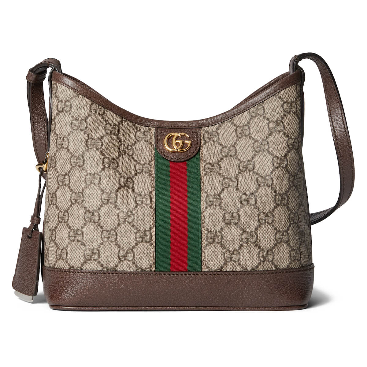 GUCCI Ophidia Small Shoulder Bag - Beige and Ebony GG Supreme