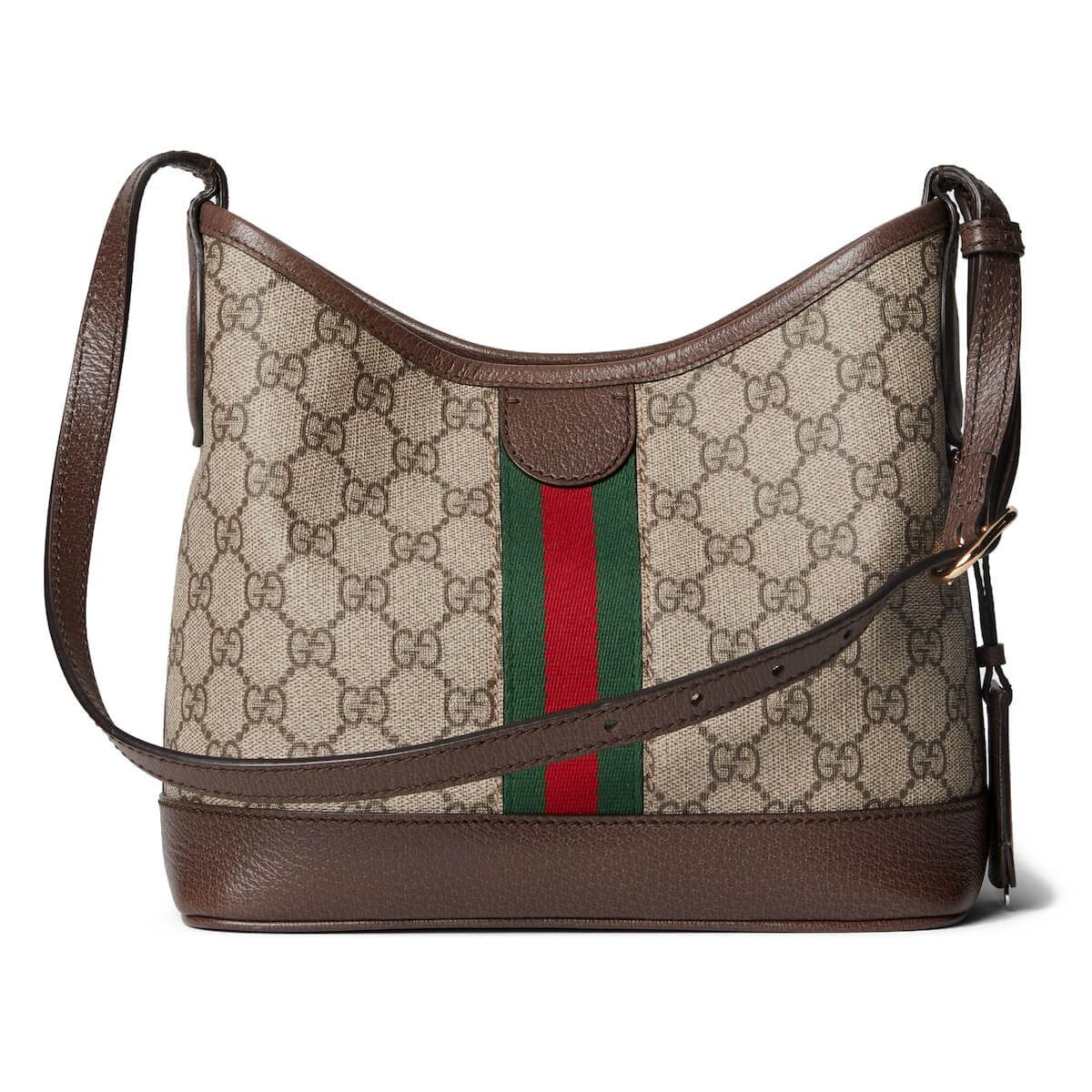 GUCCI Ophidia Small Shoulder Bag - Beige and Ebony GG Supreme