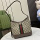 GUCCI Ophidia Small Shoulder Bag - Beige and Ebony GG Supreme