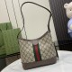 GUCCI Ophidia Small Shoulder Bag - Beige and Ebony GG Supreme