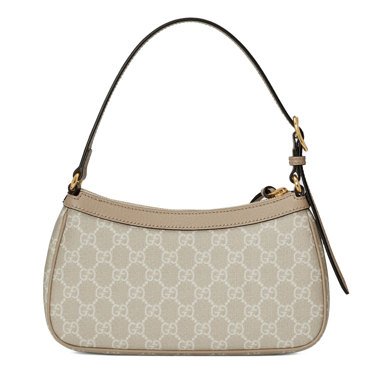 GUCCI Ophidia Small Shoulder Handbag - Beige and White GG Supreme