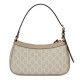 GUCCI Ophidia Small Shoulder Handbag - Beige and White GG Supreme