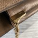 GUCCI Ophidia Small Chain Strap Shoulder Bag - Beige and Ebony GG Supreme